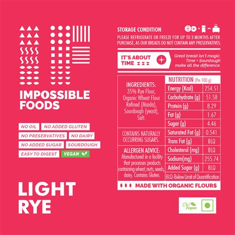 Light Rye Artisan – Impossible Foods
