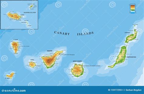 Canary Islands On A Map