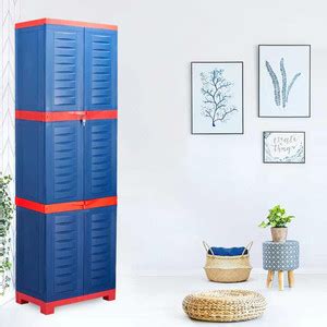 Supreme Fusion 03 - Blue & Red Plastic Cupboard Price in India - Buy ...