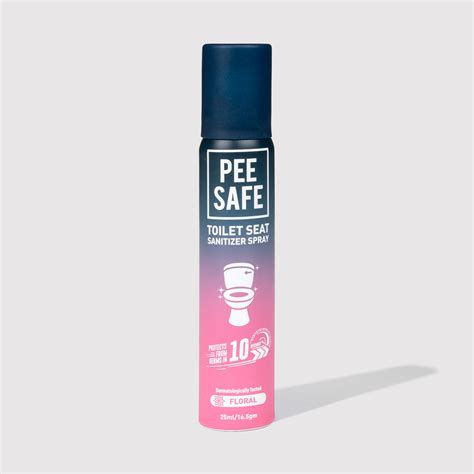 Pee Safe Toilet Seat Sanitizer Spray | Floral | 25 ML | Pack Of 6