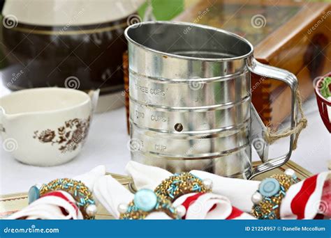 Flour Sifter on Table stock image. Image of flour, cooking - 21224957