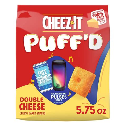 Amazon.com: Cheez-It Puff'd Cheesy Baked Snacks, Puffed Snack Crackers ...