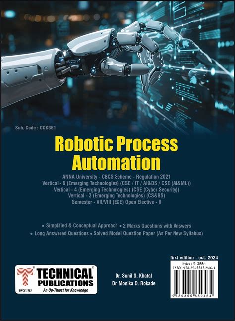 Robotic Process Automation for BE Anna University R21CBCS (V, VI (Vert ...