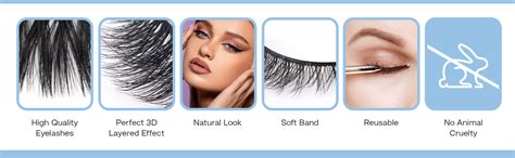 Buy CALAILIS 7 Pairs 6D Faux Mink Lashes Faux Wispy Dramatic Long False ...