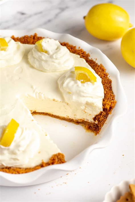No-Bake Lemon Cream Cheese Pie Recipe | All Things Mamma