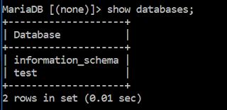 SQL Show Databases 的图像结果