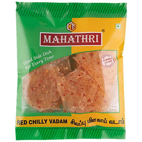 Buy Mahathri Red Chilli Vadam - Crunchy Snack Online at Best Price of ...