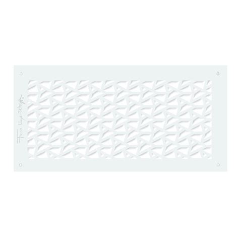 Architectural Grille FLWDeRhodesFacets0061203WG 6 in. x 12 in. Aluminum ...
