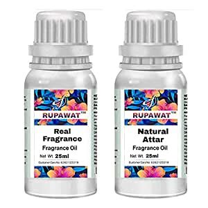 Exotix Fragrance Chandan and Natural Rose Attar combo pack of 25ml Each ...