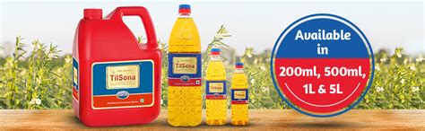 Tilsona Gold- Til/Sesame/Gingelly Edible Oil, 1L PET Bottle : Amazon.in ...