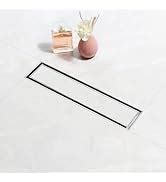 LIPKA Rectangular Tile Insert Shower Drain Channel | 18 x 2 Inches ...