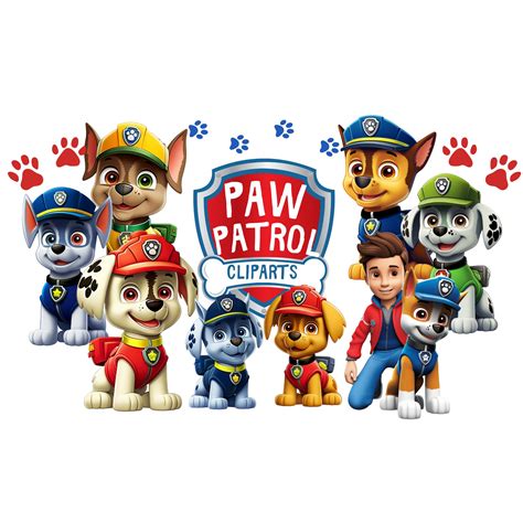 Paw Patrol Clipart Set Paw Patrol Png Paw Patrol Birthday - Etsy Ireland