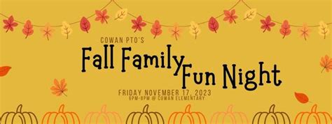 Cowan PTO Fall Family Fun Night, Cowan Elementary School, Muncie, 17 ...