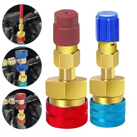 R1234YF Adapter, R1234yf to R134a Quick Coupler, High Low Side ...