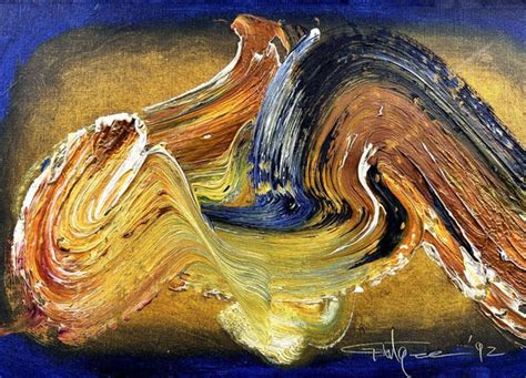 Untitled 92 - Ismail Gulgee Calligraphic Action Painting - Art Prints ...