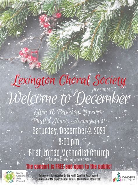 Welcome to December Concert, First United Methodist Church of Lexington ...