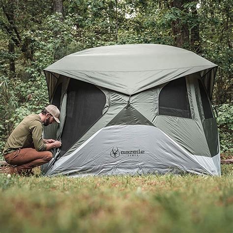 GazelleTents Gazelle T4 Hub Tent - Easy 90 Sec Setup, Waterproof, India ...