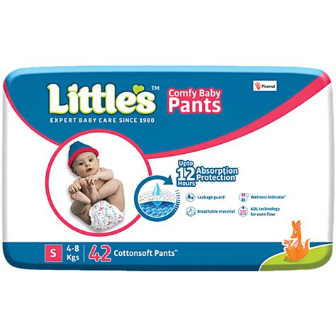 Buy Littles Baby Diaper Pants - S, With Wetness Indicator & 12 Hours ...