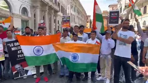 Indian Diasporas rally in Rome against Pahalgam terror attack - Finger ...