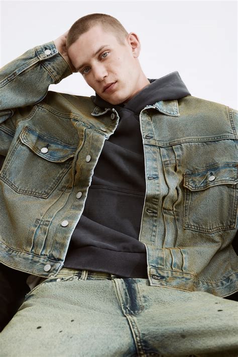 Loose Fit Denim jacket - Denim blue - Men | H&M IN