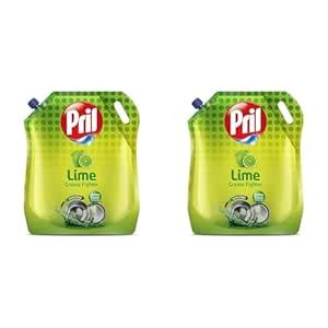 Pril Lime Liquid Dishwash Gel - 1.5L Pouch | Dish Cleaning Liquid Gel ...