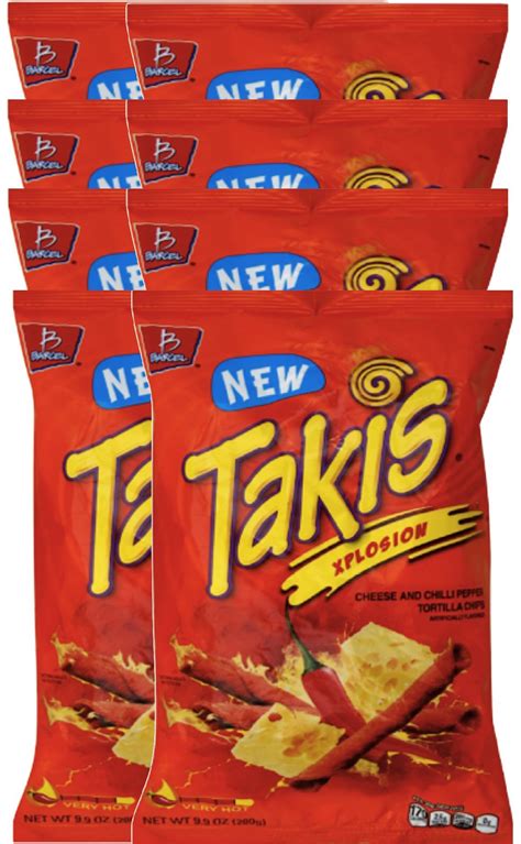 Buy Barcel Takis Xplosion Cheese & Chilli Pepper Tortilla Chips Snack ...