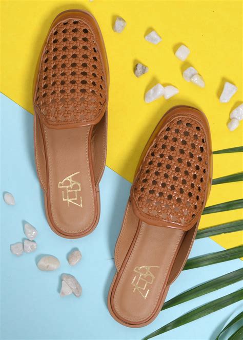 Get Solid Braided Design Mules at ₹ 760 | LBB Shop