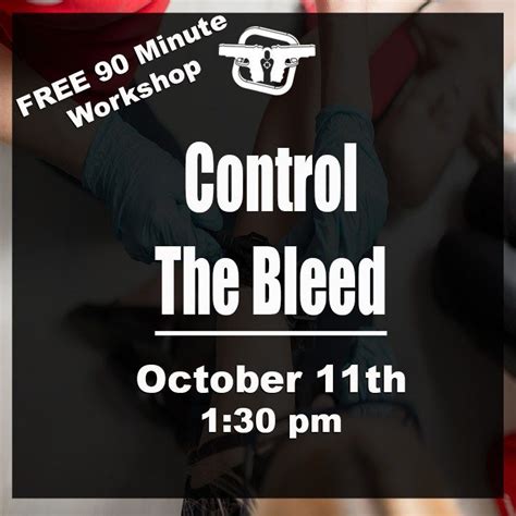 Free Class - Control the Bleed, 3250 South Treadaway Blvd, Abilene, TX ...