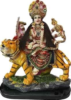 ALILA BIG Size Marble & Polyresin Maa Durga MATA Rani Murti Idol Statue ...
