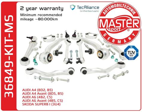 QUERLENKER SATZ AUDI A6 4B2 C5 A4 8D2 B5 A4 Avant 8D5 B5 A6 Avant 4B5 ...
