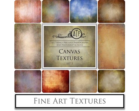 10 Fine Art TEXTURES - CANVAS Set 2 / Digital Photography, Scrapbooking ...