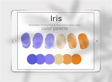 Iris Color Palette Graphic by thedigitaldoodle · Creative Fabrica