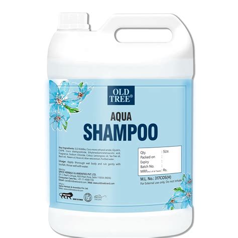 Buy Old Tree Aqua Hair Shampoo 5L for Hotel Rooms, Hospital, Guest ...