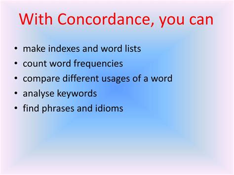 Concordance Tutorial 的图像结果