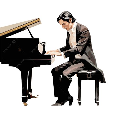 Clip Art Professional Musician Playing Piano, Musical, Instruments ...