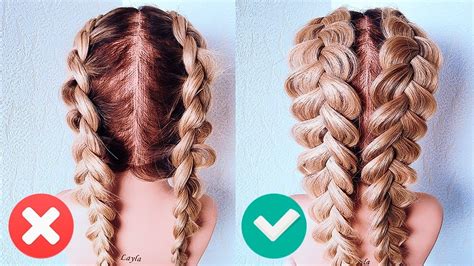 ФРАНЦУЗСКИЕ КОСЫ НАОБОРОТ. Прическа на Последний Звонок. How To: Double ...