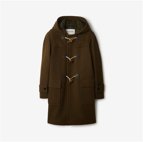 Wool Cashmere Duffle Coat in Bramble - Men | Burberry® Official