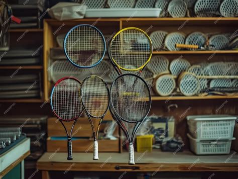 Sporting goods for racket sports like tennis and badminton | Premium AI ...