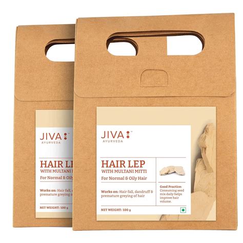Jiva Ayurveda Hair Lep With Multani Mitti 100gm | 100% Pure & Natural ...