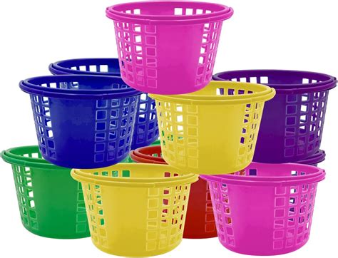 Amazon.com: 12PCS Plastic Easter Basket for Easter Party Egg, Bulk ...