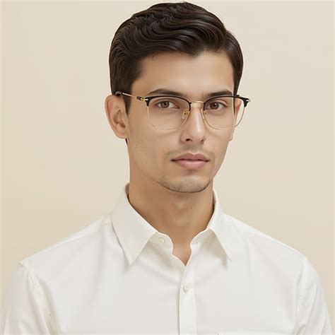 Buy Black Gold Full Rim Cat Eye Vincent Chase Metal VC E14207 ...