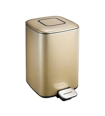 Obsessions EKO Soft-Close Bathroom Trash Can – 6L Stainless Steel Pedal ...