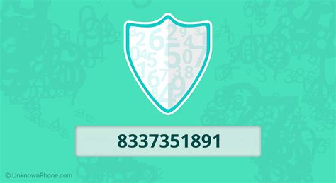 8337351891 | Who Called Me from (833) 735-1891?
