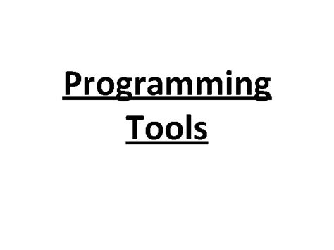 Image result for What Is Programming Tools