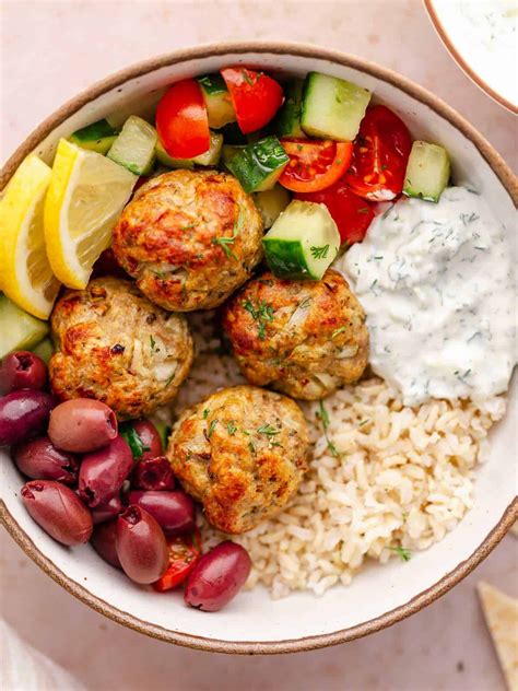 Enjoy the wholesome and satisfying Greek Turkey Rice Bowls, infused ...