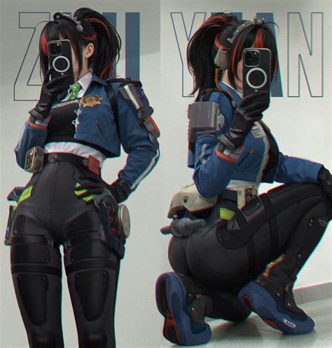 zhu yuan (zenless zone zero) drawn by saruei | Danbooru