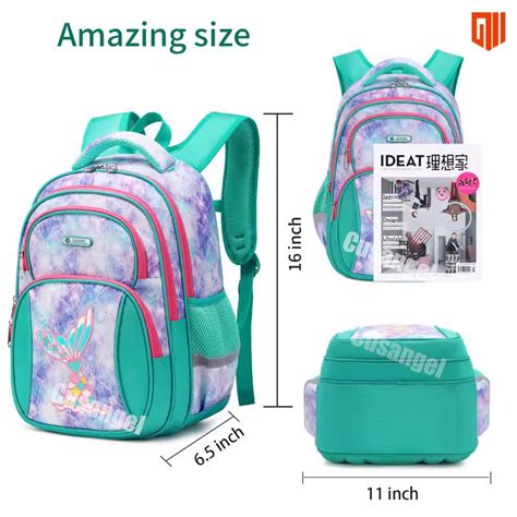 Magical Mermaid & Unicorn Print School Bag - Waterproof & Spacious Bac