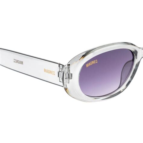 Buy MAGNEQ Purple Oval Shaped Uv Protected Sunglasses Online