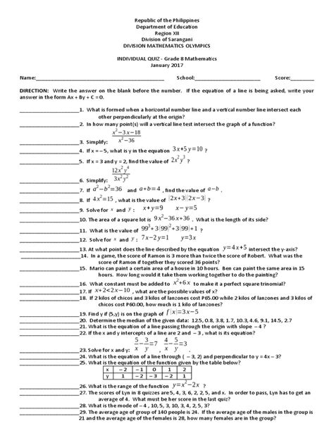 Image result for G8 Math Module Key Answer