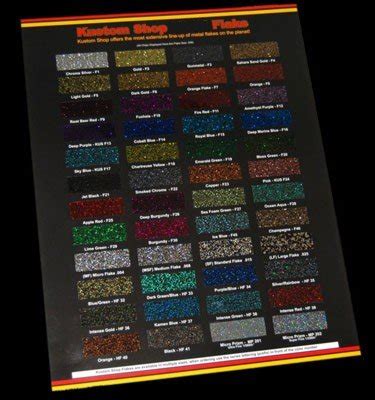 Custom Shop 48 Color Chart Flake Chart | Desertcart INDIA
